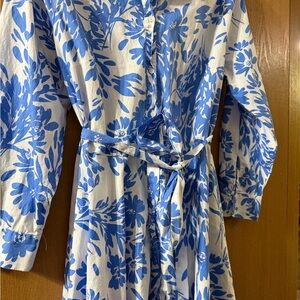 a new day Blue and White Floral Dress